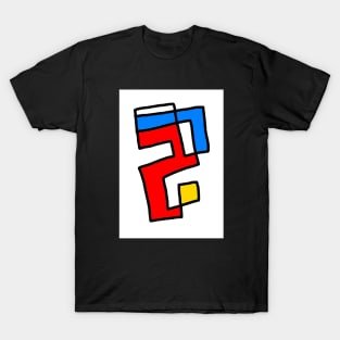 Abstract Modern Art Shape in the Style of Mondrian T-Shirt